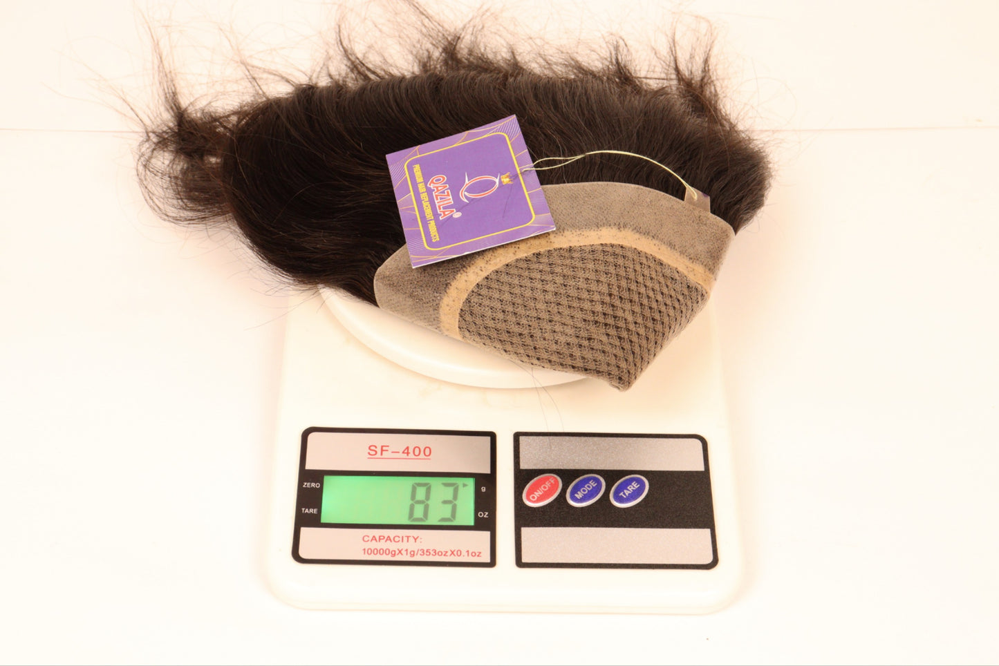 Qazila Mirage Hair Patch for Men – Natural-Looking Skin Base with 2-Layer Net for Comfort & Ventilation, Brown