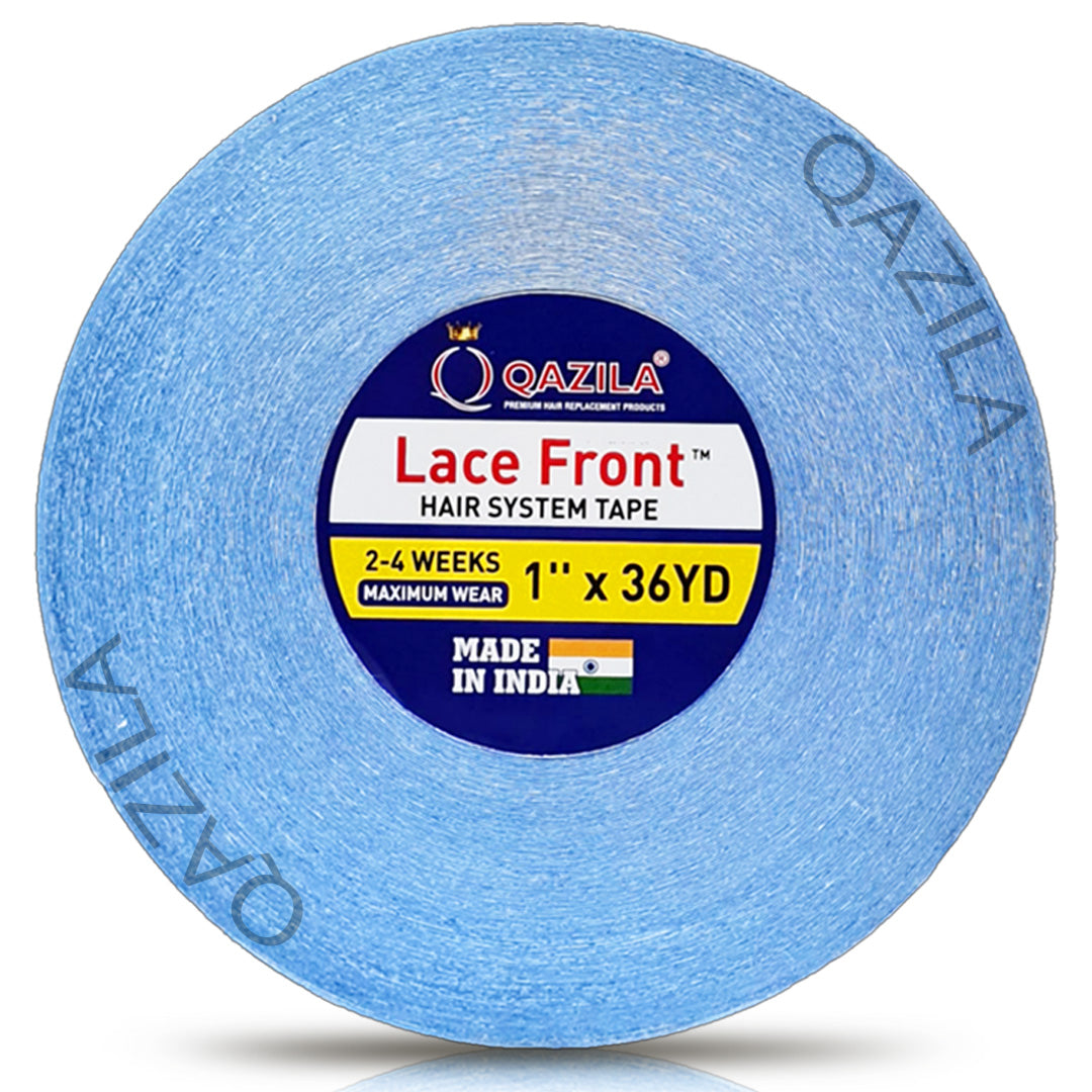 Qazila No Shine Tape For Hair Patch & Wigs| Transparent with Dull Finish| Undetectable| Very Stretchy and Comfortable| Hypoallergenic 36YD